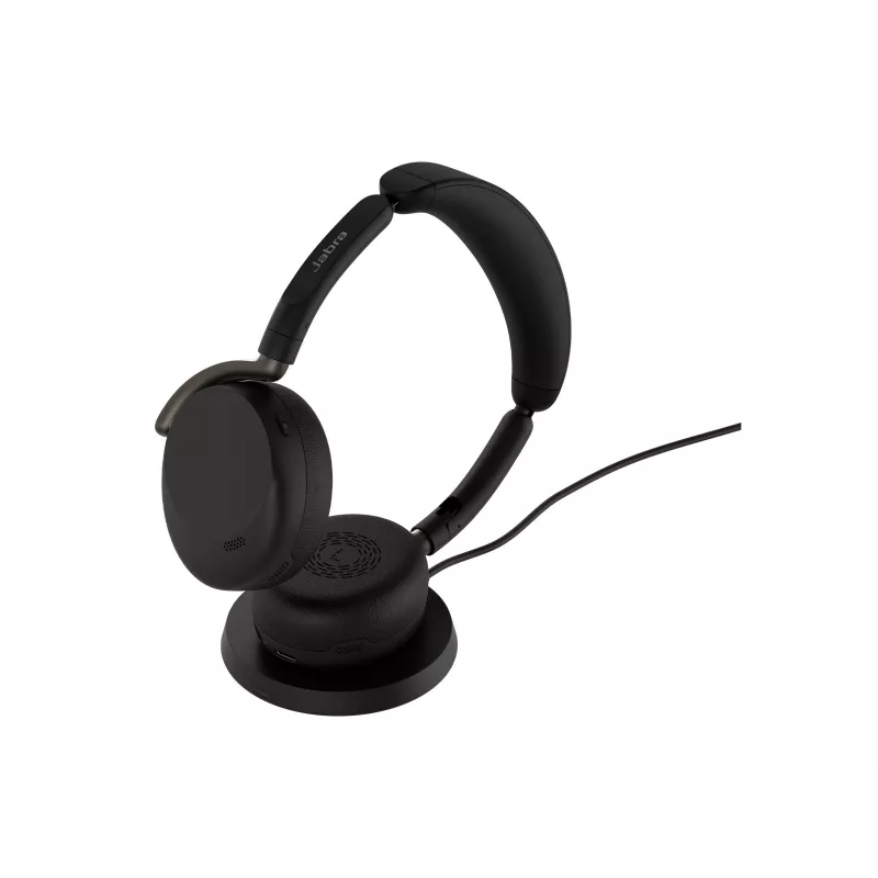 Jabra Evolve3 65 Flex UC Link 380c bezvadu uzlādes paliktnis austiņas - melnas