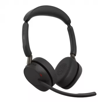 Jabra Evolve3 65 Stereo Link 390a UC bezvadu austiņas, melnas, Microsoft Teams sertificētas