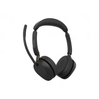 Jabra Evolve3 65 Stereo Link 390a UC bezvadu austiņas, melnas, Microsoft Teams sertificētas