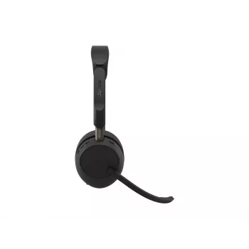 Jabra Evolve3 65 Stereo Link 390c UC bezvadu Bluetooth austiņas ar USB-A adapteri un Busylight - melnas