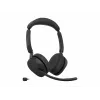 Jabra Evolve3 65 Stereo Link 390c UC bezvadu Bluetooth austiņas ar USB-A adapteri un Busylight - melnas