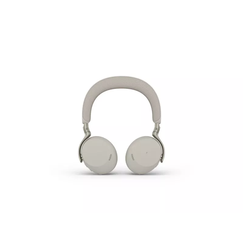 Jabra Evolve3 75 UC bezvadu austiņas ar trokšņu slāpēšanu un Link 390c adapteri (Warm Grey)