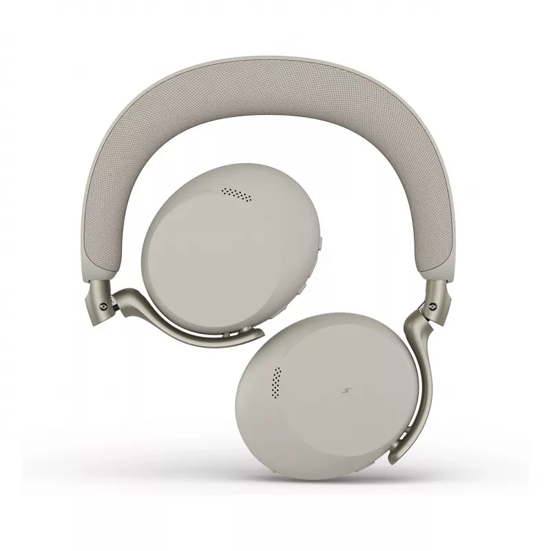 Jabra Evolve3 75 UC bezvadu austiņas ar trokšņu slāpēšanu un Link 390c adapteri (Warm Grey)