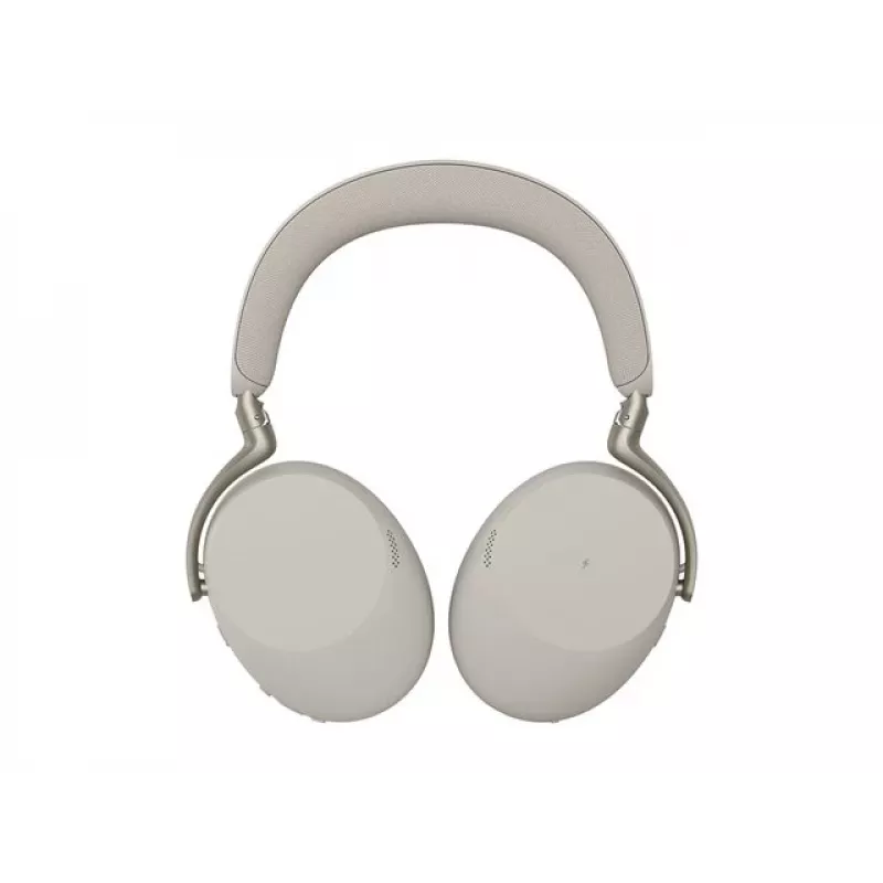 Jabra Evolve3 85 UC bezvadu austiņas ar aktīvo trokšņu slāpēšanu un Link 390C adapteri, silti pelēka