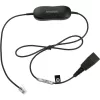 Jabra Smart Cord QD uz RJ9 austiņu kabelis Cisco IP tālruņiem 78XX sērijai, melns, spirālveida, 0,4 m līdz 2 m