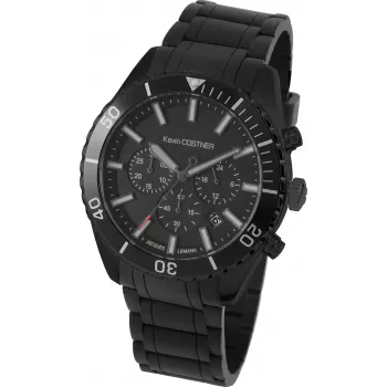 JACQUES LEMANS KC-104B Unisex Analogais Kvarca Pulkstenis 44mm Melns Ciparnīca Īsta Ādas Siksniņa
