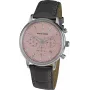 JACQUES LEMANS Liverpool Vīriešu Hronogrāfa Pulkstenis 1-209F 39mm Nerūsējošais Tērauds Melns Ciparnīca