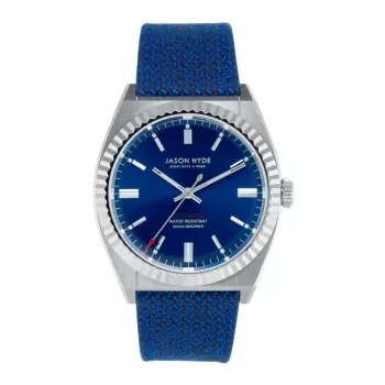 JASON HYDE MAN JH10030 40mm Kvarca Pulkstenis Melns Ciparnīca Melna Auduma Siksniņa