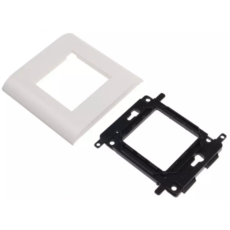 JAVEL viena moduļa atbalsta rāmis 2 M45 moduļiem, 1M, 45x45, balts