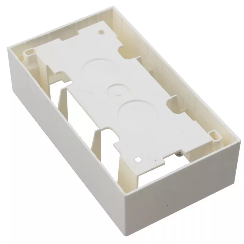 JAVEL Surface-Mounted Double Box 4-Module M45 White
