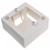 JAVEL Surface-Mounted Single Gang 2-Module M45 Box, 1M, 45x45, Balts