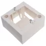 JAVEL Surface-Mounted Single Gang 2-Module M45 Box, 1M, 45x45, Balts