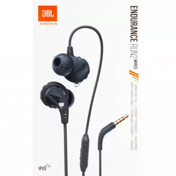 JBL Endurance Run 2 ūdensizturīgas vadu austiņas - Melna
