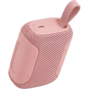 JBL Go 5 pārnēsājamais Bluetooth skaļrunis rozā EU (IP67, Bluetooth 5.3, 4.2W, USB-C)