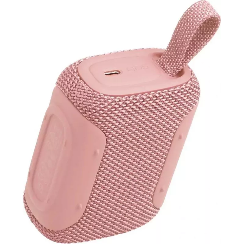 JBL Go 5 pārnēsājamais Bluetooth skaļrunis rozā EU (IP67, Bluetooth 5.3, 4.2W, USB-C)