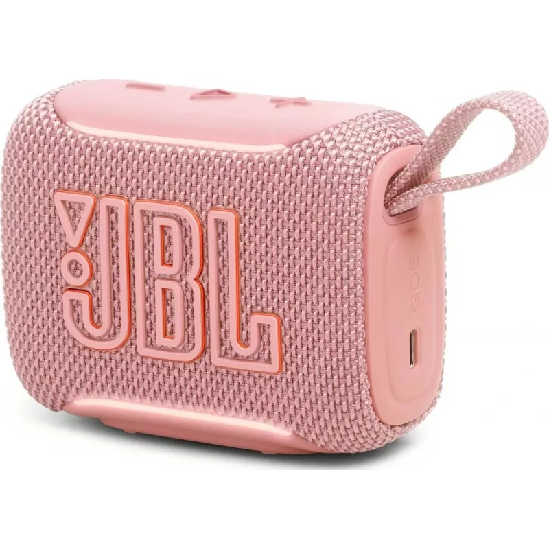 JBL Go 5 pārnēsājamais Bluetooth skaļrunis rozā EU (IP67, Bluetooth 5.3, 4.2W, USB-C)