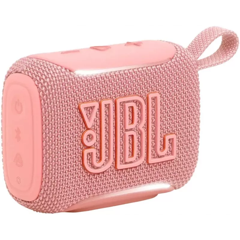 JBL Go 5 pārnēsājamais Bluetooth skaļrunis rozā EU (IP67, Bluetooth 5.3, 4.2W, USB-C)