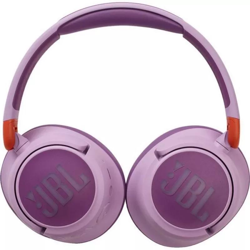 JBL Junior 460NC Pink - Bezvadu austiņas ar aktīvo trokšņu slāpēšanu, uz auss