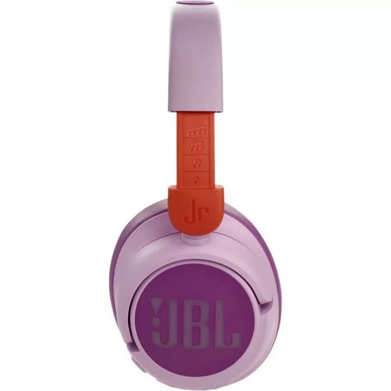 JBL Junior 460NC Pink - Bezvadu austiņas ar aktīvo trokšņu slāpēšanu, uz auss