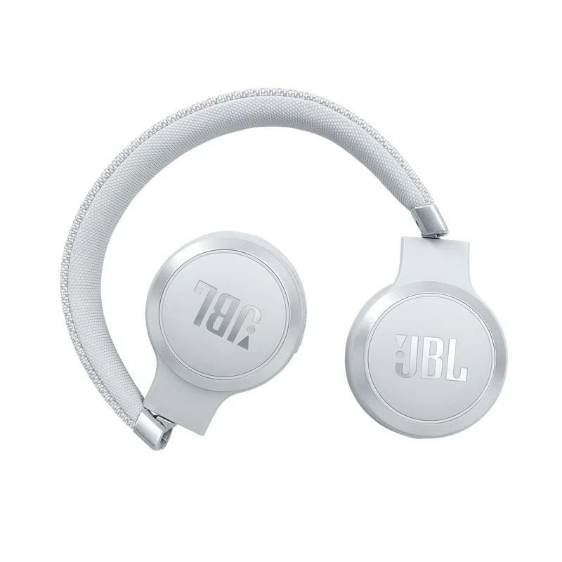 JBL Live 460NC bezvadu austiņas ar aktīvo trokšņu slāpēšanu, baltas