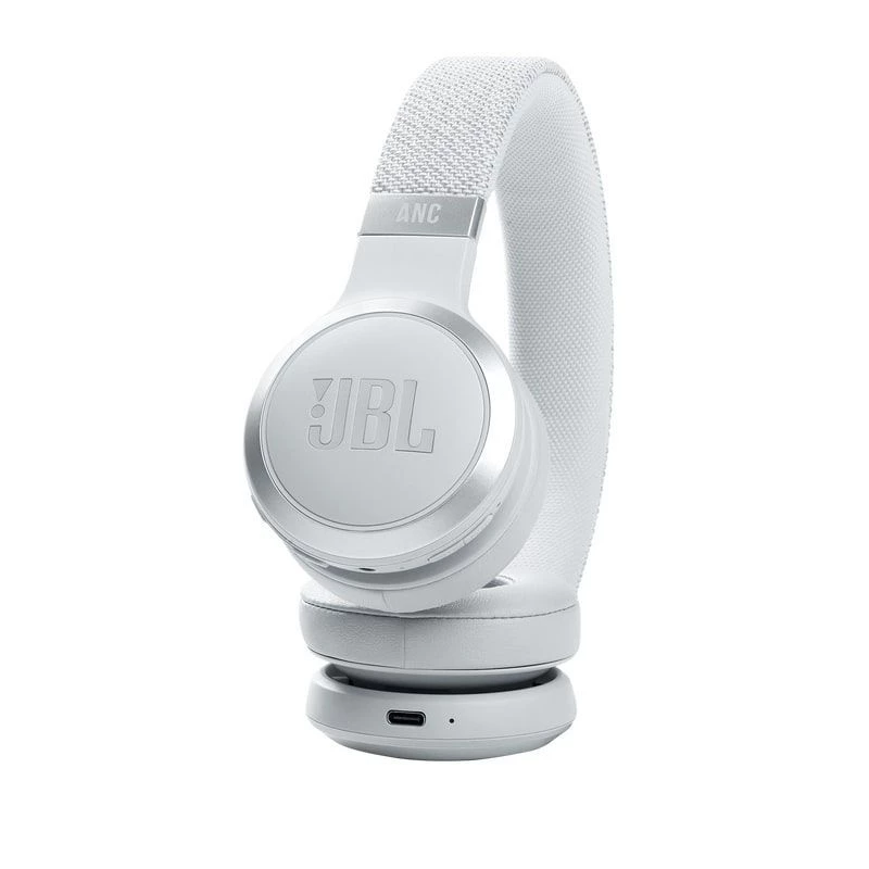 JBL Live 460NC bezvadu austiņas ar aktīvo trokšņu slāpēšanu, baltas