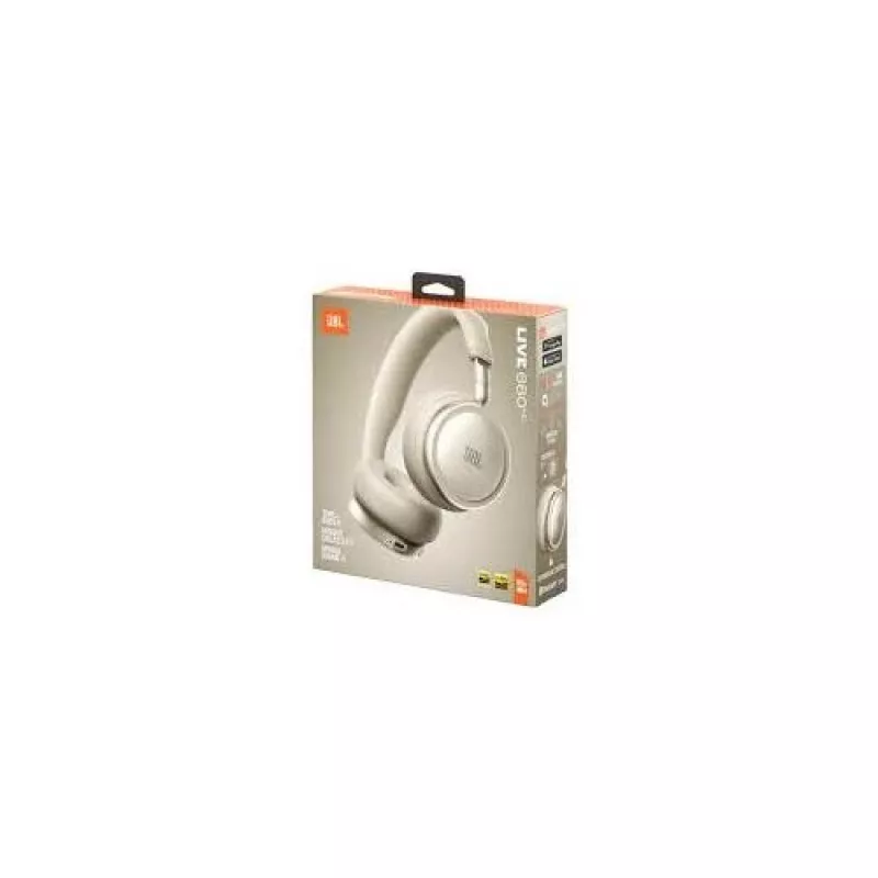 JBL Live 680NC Wireless On-Ear Headphones with Adaptive NC, Sand