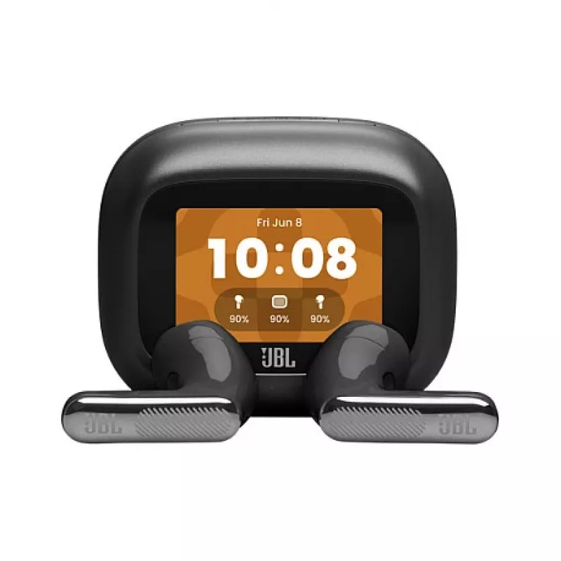 JBL LIVE Flex 4 True Wireless In-Ear Bluetooth austiņas ar adaptīvo trokšņu slāpēšanu, melnas