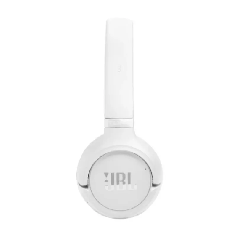 JBL Tune 530BT bezvadu auslīgas ar Pure Bass, Bluetooth 5.3, 57 stundu akumulatoru, salokāms dizains – baltas