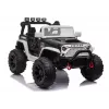 JC666 Policijas auto braucamais ar akumulatoru, LED gaismām, MP3, tālvadību, balts