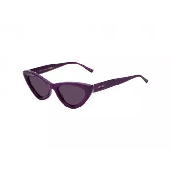 JIMMY CHOO ADDY-S-B3VUR Sieviešu kaķacs formas saulesbrilles Havana Brūns gradients 52mm