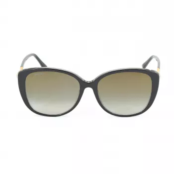 JIMMY CHOO ALY-F-S-AE2 Sieviešu kaķacs formas saulesbrilles, zelts, brūns gradients, 54/18/145 mm