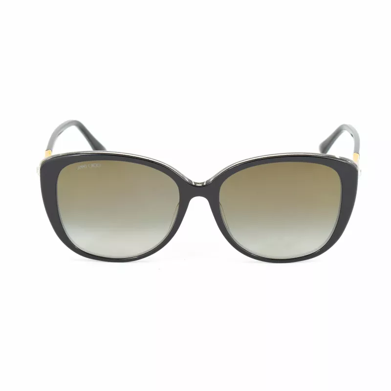 JIMMY CHOO ALY-F-S-AE2 Sieviešu kaķacs formas saulesbrilles, zelts, brūns gradients, 54/18/145 mm