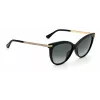 JIMMY CHOO AXELLEGS8079O Sieviešu tauriņa kaķa acs saulesbrilles - Melns rāmis, gradienta pelēkas lēcas 56/16/145 mm