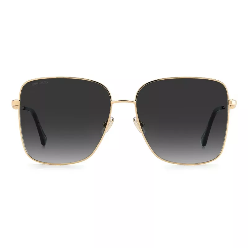 JIMMY CHOO HESTER-S-2M2 Sieviešu saulesbrilles - Melns rāmis, pelēki gradienta lēcas 59mm