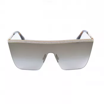 Jimmy Choo Leah/S 06JHA Sieviešu saulesbrilles Zelts Metāls Tauriņa rāmis Brūnas gradienta lēcas 57mm