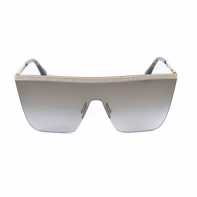 Jimmy Choo Leah/S 06JHA Sieviešu saulesbrilles Zelts Metāls Tauriņa rāmis Brūnas gradienta lēcas 57mm