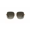 JIMMY CHOO LILI-S-J7D Sieviešu tauriņa/kaķa acs saulesbrilles, zelta metāla rāmis, brūnas gradienta lēcas, 58 mm