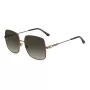 JIMMY CHOO LILI-S-J7D Sieviešu tauriņa/kaķa acs saulesbrilles, zelta metāla rāmis, brūnas gradienta lēcas, 58 mm