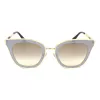 JIMMY CHOO LORYS492M2FQ Sieviešu kaķacs formas saulesbrilles Havana Brūns gradients 49mm