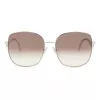 JIMMY CHOO Mamie-S 3YG Sieviešu tauriņveida saulesbrilles ar zelta metāla rāmi un brūni gradienta lēcām 60/17/145 mm