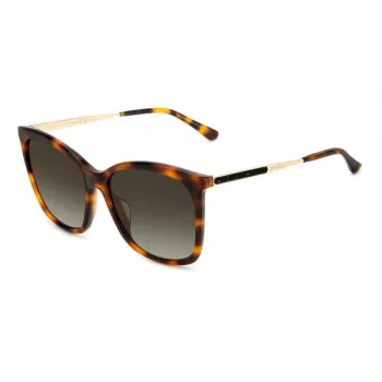 JIMMY CHOO NEREA Saulesbrilles NEREAGS05LHA Sievietēm Kaķacs Acetāts Melns Pelēks 55/20/144 mm