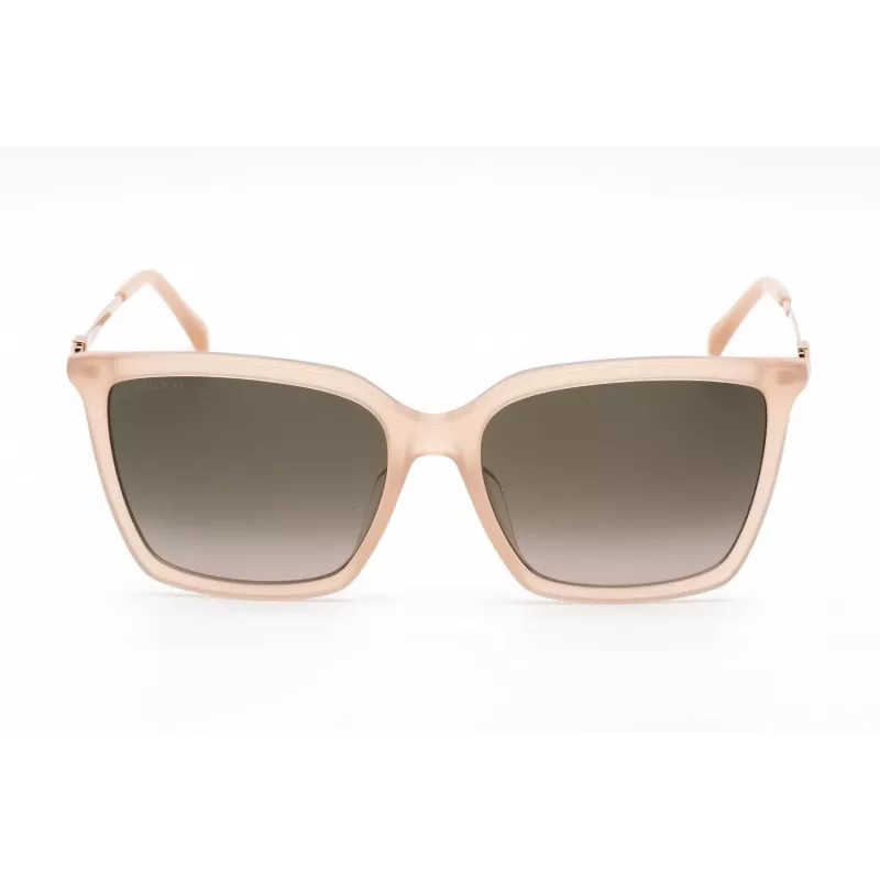 JIMMY CHOO TOTTA-G-S-FWM Sieviešu saulesbrilles - Melns acetāta rāmis, Pelēkas gradienta lēcas, 56mm