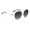 JIMMY CHOO Women's BIRDIESPEFIB Sunglasses - Oversized Square Cat-Eye Acetate Frame - 60/18/145 mm - UV400 Protection
