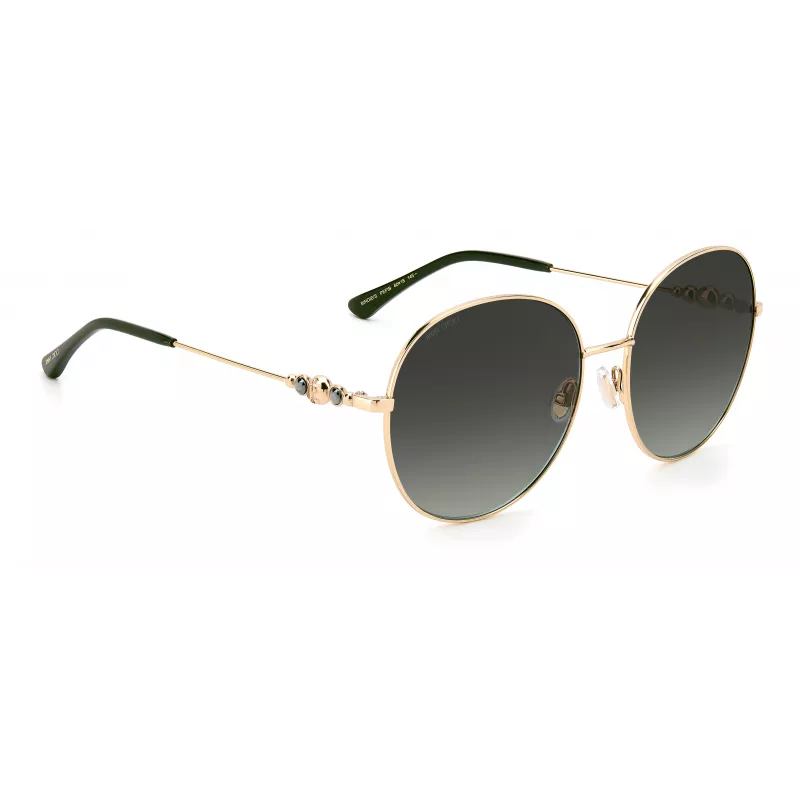 JIMMY CHOO Women's BIRDIESPEFIB Sunglasses - Oversized Square Cat-Eye Acetate Frame - 60/18/145 mm - UV400 Protection