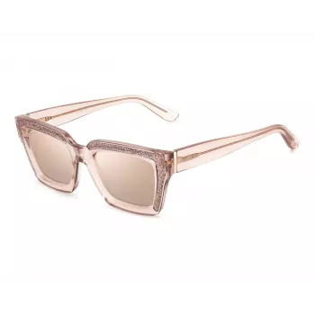 JIMMY CHOO Sieviešu MEGS-S-FWM2S Kaķacs formas saulesbrilles Havana Brūns gradients 51mm