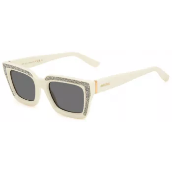 JIMMY CHOO Sieviešu saulesbrilles MEGS/S - Havana acetāta rāmis, brūnas gradienta lēcas, 51 mm