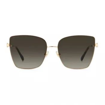 JIMMY CHOO Sieviešu VELLA-S-06J Kaķacs formas saulesbrilles Havana/Brūns gradients 59mm