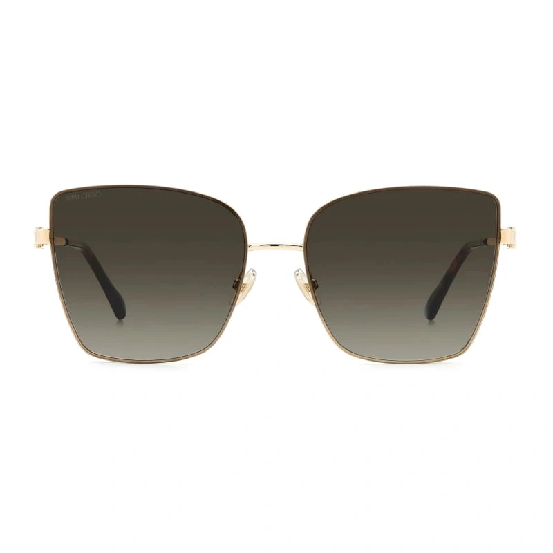 JIMMY CHOO Sieviešu VELLA-S-06J Kaķacs formas saulesbrilles Havana/Brūns gradients 59mm