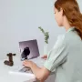 JISULIFE Handheld Fan 8 Brown - Pārnēsājams uzlādējams mini ventilators ar power bank funkciju
