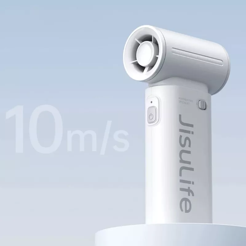 JISULIFE Rokas ventilators Life9 5000mAh Pārnēsājams USB ventilators - Pelēks